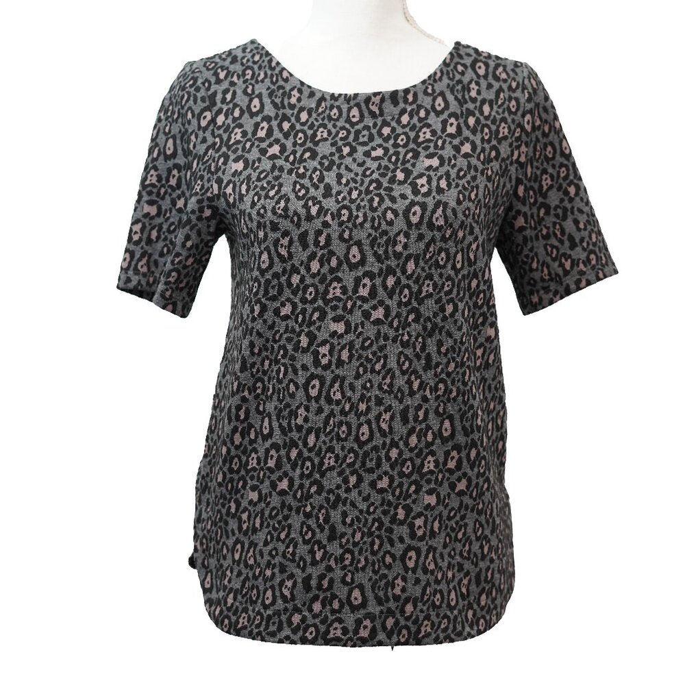 Loft Knit Leopard Print Top